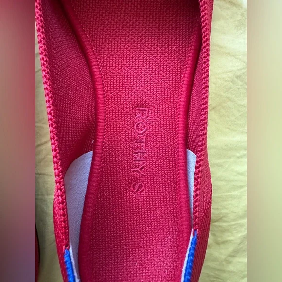 Rothy's Vibrant Red Flats - Picture 2 of 3